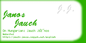 janos jauch business card